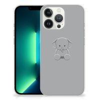 iPhone 13 Pro Max Telefoonhoesje met Naam Grijs Baby Olifant