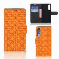 Huawei P30 Telefoon Hoesje Batik Oranje - thumbnail