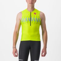 Castelli Free tri 2 mouwloos top groen/geel heren M - thumbnail