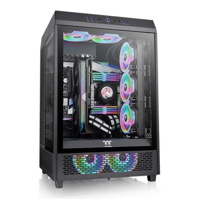 Thermaltake CA-1X1-00M1WN-00 Full Tower PC-behuizing Zwart LCS-compatibel, Zijvenster, Geschikt voor DIY-waterkoeling, Geschikt voor AIO-waterkoeling, 2