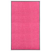 vidaXL Deurmat wasbaar 90x150 cm roze