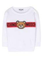 Moschino Kids pull en maille intarsia - Blanc - thumbnail