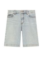 Dolce & Gabbana Kids logo-print denim Bermuda shorts - Bleu - thumbnail