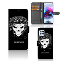 Telefoonhoesje met Naam Motorola Moto G100 Skull Hair