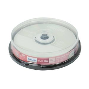 Philips Dvd-Rw 4,7Gb 4Xspeed Spindle 10 Stuks