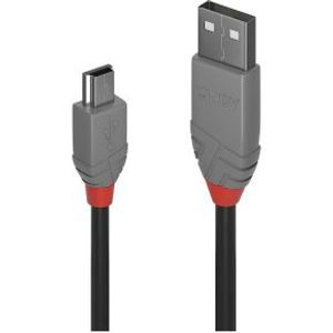 Lindy 36720 USB-kabel 0,2 m USB A Mini-USB B Mannelijk Zwart