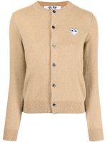 Comme Des Garçons Play cardigan à cœur brodé - Marron