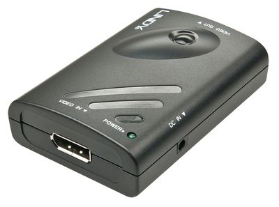 LINDY 38409 DisplayPort / HDMI Converter [1x DisplayPort bus - 2x HDMI-bus] Zwart