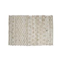 Jute-Viscose Vloerkleed Wit (90 x 60 cm)