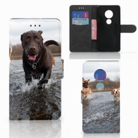 Motorola Moto G7 Play Telefoonhoesje met Pasjes Honden Labrador - thumbnail