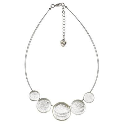 Halsketting Rij Capiz Schelpen Wit Halsketting Rij Capiz Schelpen Wit