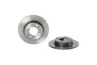 Remschijf COATED DISC LINE BREMBO, Remschijftype: Massief, u.a. für VW, Seat