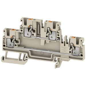 Weidmüller 2704330000 Componentenserieklem Push-In-klem Beige 50 stuk(s)