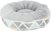 Trixie Pluche bed Bunny, ø 35 × 13 cm, bont/grijs