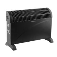 Benson Convector Heater - 750/1250/2000 Watt - 53 x 20 x 39 cm - Zwart