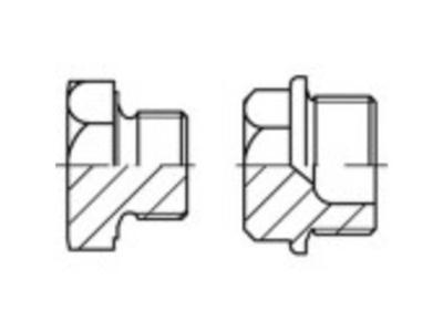 TOOLCRAFT 1067906 Sluitschroeven M16 Buitenzeskant DIN 7604 RVS A4 1 stuk(s)