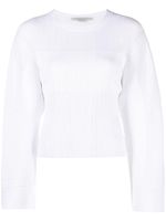 Stella McCartney haut plissé à effet de transparence - Blanc - thumbnail