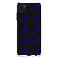 Samsung Galaxy A22 5G Doorzichtige Silicone Hoesje Vlinder Patroon - thumbnail