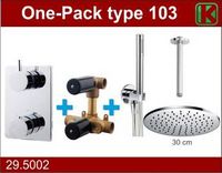 One-Pack Inbouwthermostaatset Type 103 Chr (30Cm) - thumbnail