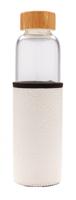 XD Collection drinkfles met sleeve 550 ml polyurethaan wit