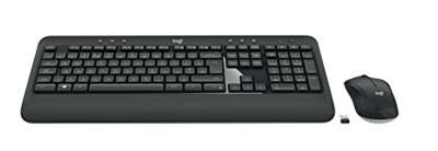 Logitech MK540 Advanced Toetsenbord RF Wireless QWERTZ Kroatisch, Sloveens, zwart, wit - Toetsenborden (draadloos, RF draadloos, membraantoetsenbord, QWERTZ, zwart, wit, muis inbegrepen)