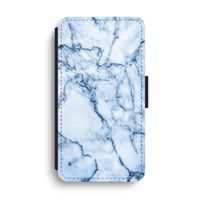 Blauw marmer: iPhone XS Max Flip Hoesje