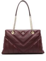 DKNY sac à main matelassé Becca en cuir - Rouge