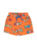 Stella McCartney Kids short de bain à imprimé graphique - Orange - thumbnail