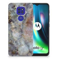 Motorola Moto G9 Play | E7 Plus TPU Siliconen Hoesje Marmer Grijs