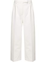 Thom Browne pantalon en coton à coupe ample - Blanc