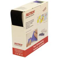 FASTECH® B50-SKL02999910 Klittenband Om vast te plakken Hotmelt Lusdeel (l x b) 10000 mm x 50 mm Zwart 10 m