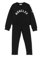 Moncler Enfant survêtement à logo appliqué - Noir