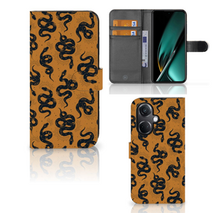 Telefoonhoesje met Pasjes voor OnePlus Nord CE 3 Snakes