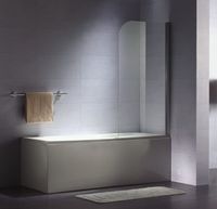 B&w-luxury Bagno Base Badklapwand 75x140 Cm. Chroom-helder Clean