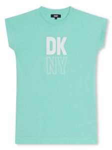 Dkny Kids robe en coton biologique à logo imprimé - Vert