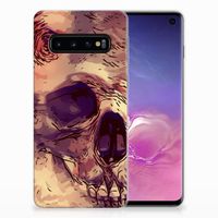 Silicone Back Case Samsung Galaxy S10 Skullhead - thumbnail