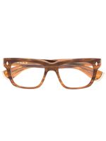 Garrett Leight x Officine Générale lunettes de vue à monture carrée - Marron - thumbnail