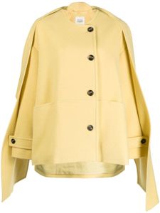 STUDIO TOMBOY manteau à détail d'écharpe - Jaune