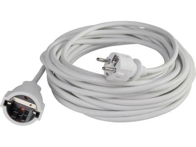 Basetech 1593783 Stroom Verlengkabel 16 A Wit 10.00 m
