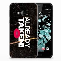 HTC U Play Siliconen hoesje met naam Already Taken Black