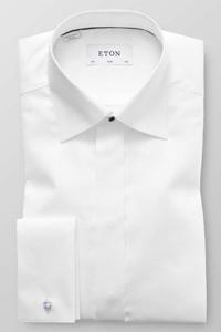 ETON Slim Fit Gala shirt wit, Effen