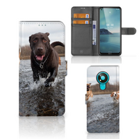 Nokia 3.4 Telefoonhoesje met Pasjes Honden Labrador