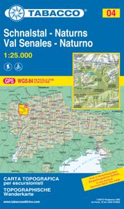 Wandelkaart 004 Schnalstal - Naturns - Val Senales - Naturno | Tabacco