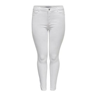 ONLY CARMAKOMA high waist slim fit jeans wit ONLY CARMAKOMA high waist slim fit jeans wit