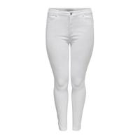ONLY CARMAKOMA high waist slim fit jeans wit