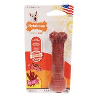 Nylabone Textured dura chew beef jerkey voor harde bijters - thumbnail