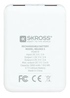 Skross Reload 5 Powerbank 5000 mAh Li-ion Wit Statusweergave - thumbnail