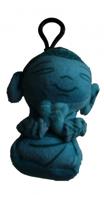 Kamparo sleutelhanger boeddha clip on blauw 12 cm