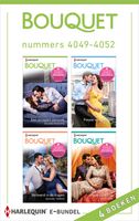 Bouquet e-bundel nummers 4049 - 4052 - Melanie Milburne, Trish Morey, Rachael Thomas, Tara Pammi - ebook - thumbnail