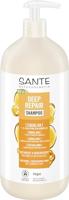 SANTE Naturkosmetik Deep Repair Shampoo Squalan + 3-voudig proteïnecomplex, veganistische verzorgingsshampoo voor soepel en glanzend haar, herstelt droog, beschadigd haar, 950 ml